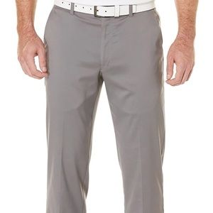 PGA TOUR Men's Flat Front Active Waistband Golf Pant with a Classic Fit